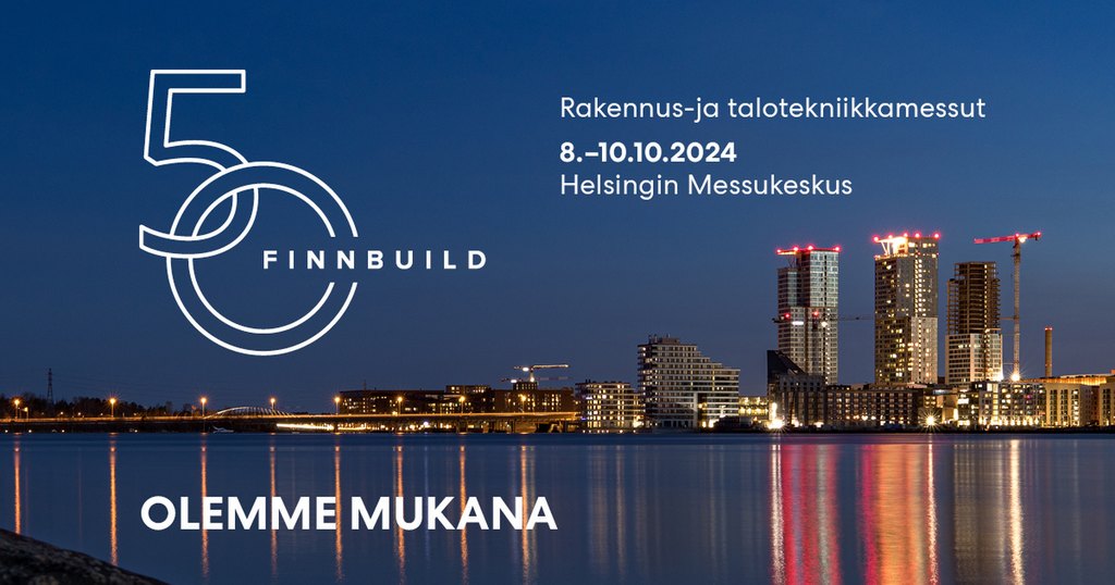 Tervetuloa osastollemme 3d11 FinnBuild 2024 -messuille!